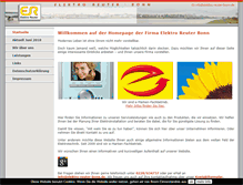 Tablet Screenshot of elektro-reuter-bonn.de